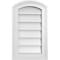 Ekena Millwork Arch Top Surface Mount PVC Gable Vent: Functional, w/ 2"W x 1-1/2"P Brickmould Frame, 12"W x 20"H GVPAR12X2002SF - alternate 1